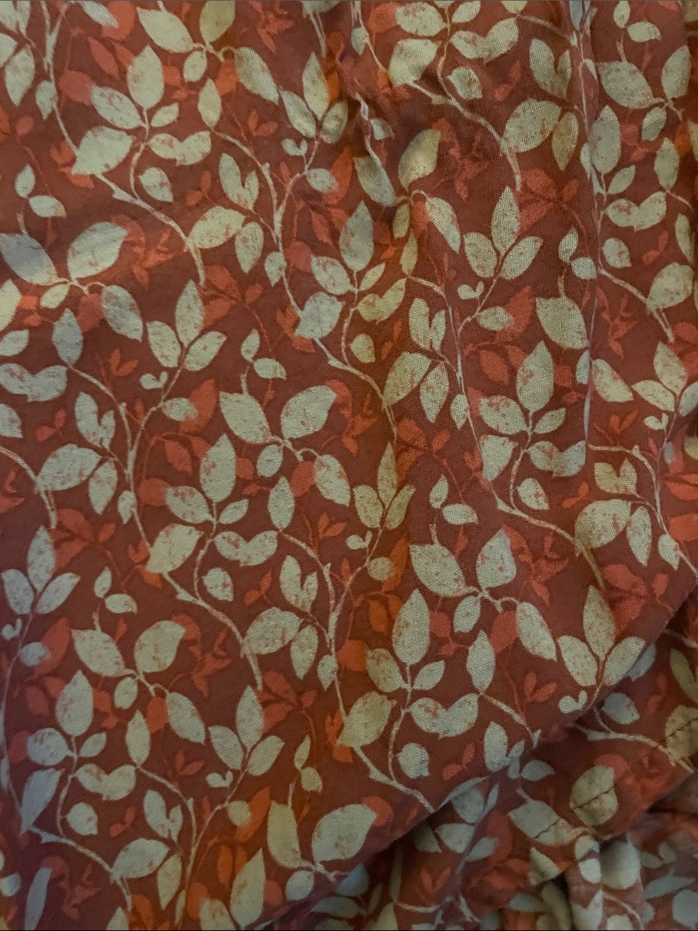 Natural Life Women’s Rust Floral Skirt - Picture 3 of 3